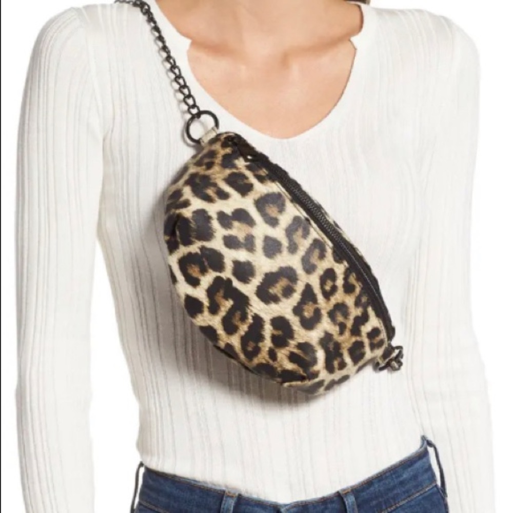 Steve Madden Convertible Belt Bag Leopard NWT